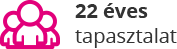 22 év tapasztalat